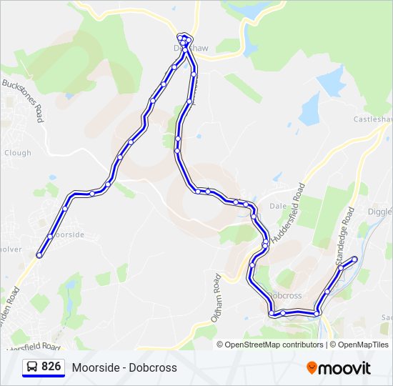 826 Bus Line Map