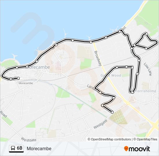 6B Bus Line Map