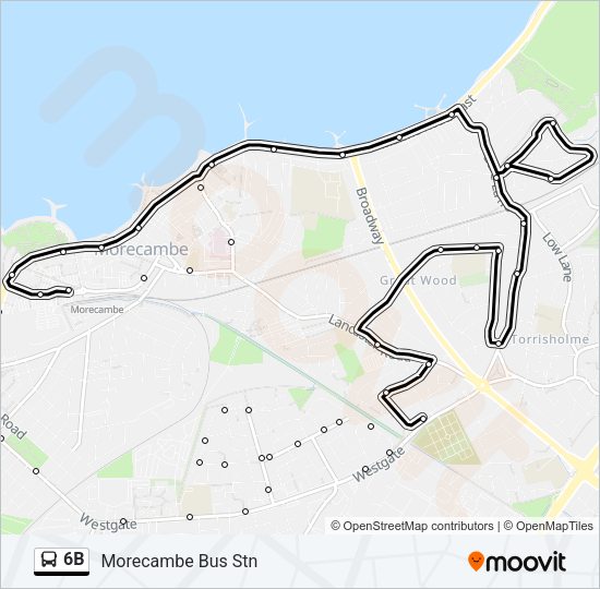 6B Bus Line Map