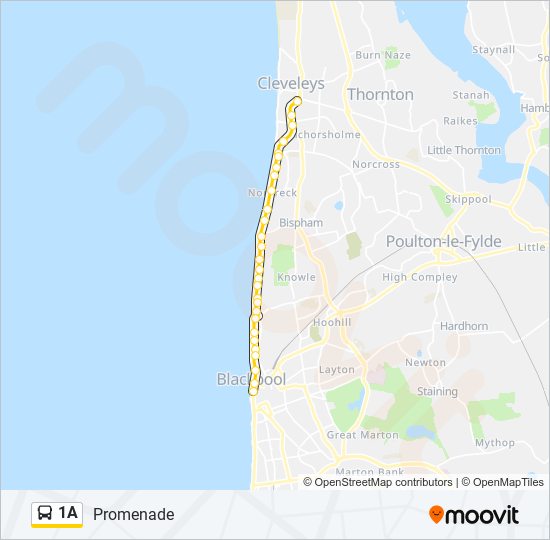 1A Bus Line Map