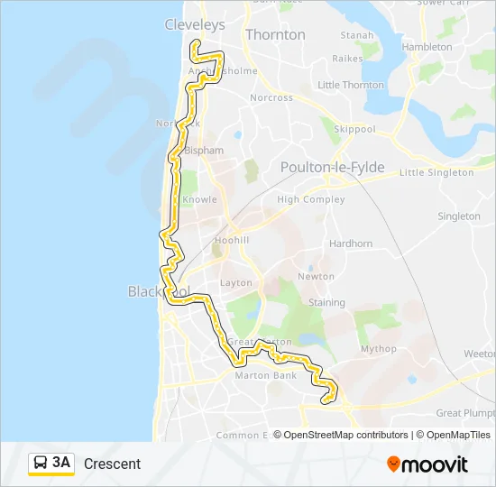 3A Bus Line Map