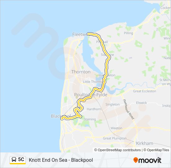 5C Bus Line Map