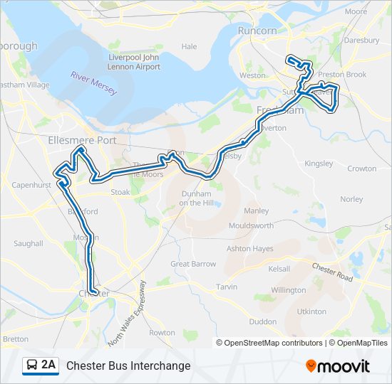 2A Bus Line Map