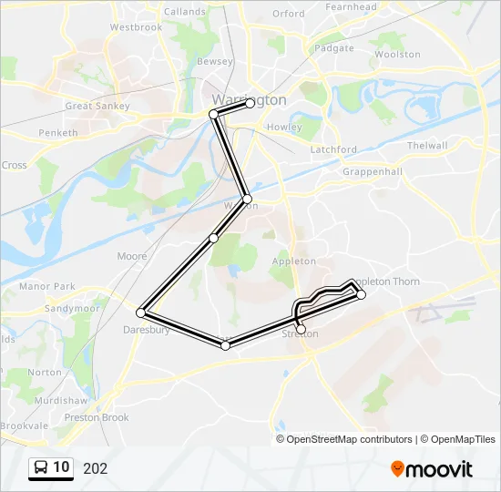 10 Bus Line Map