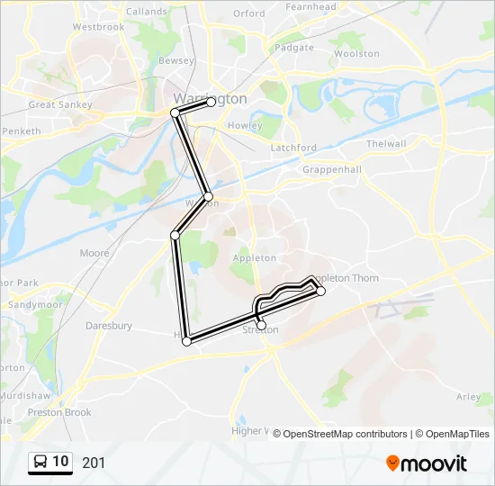 10 Bus Line Map