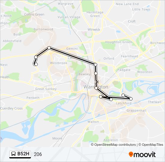 B52H bus Line Map