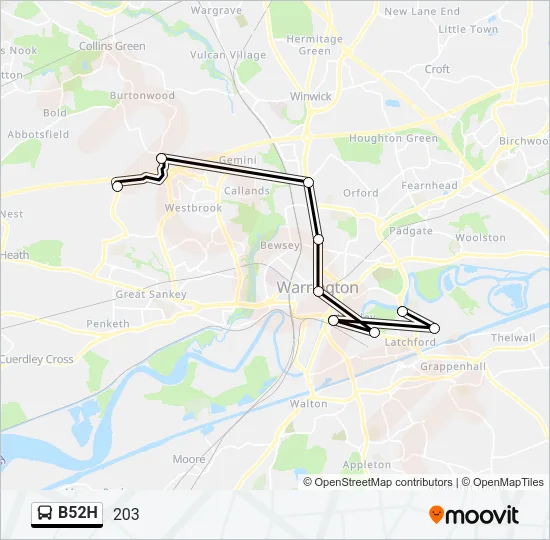 B52H Bus Line Map