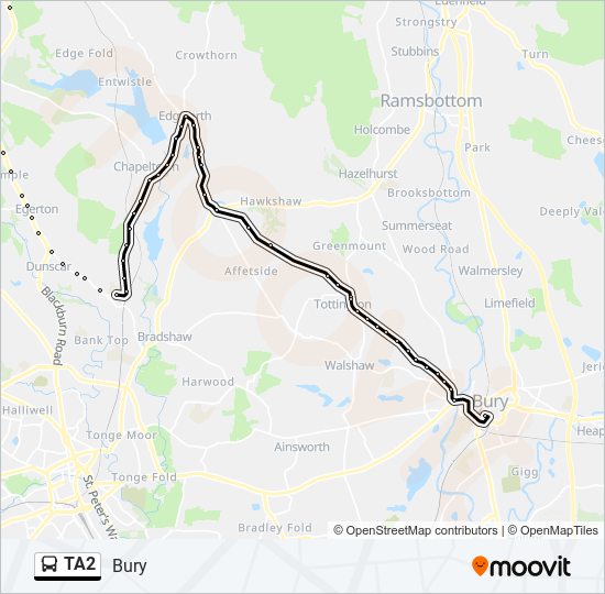 ta2 Route Schedules, Stops & Maps Bury (Updated)