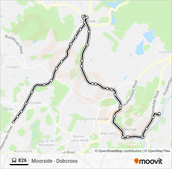 826 Route: Schedules, Stops & Maps - Highfield Terrace (Updated)