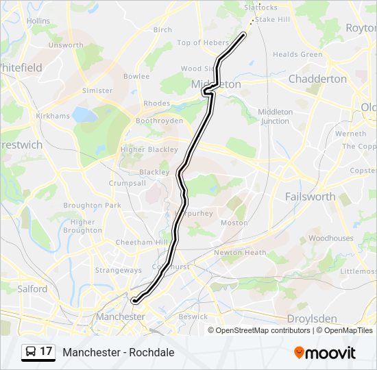 17 Bus Line Map