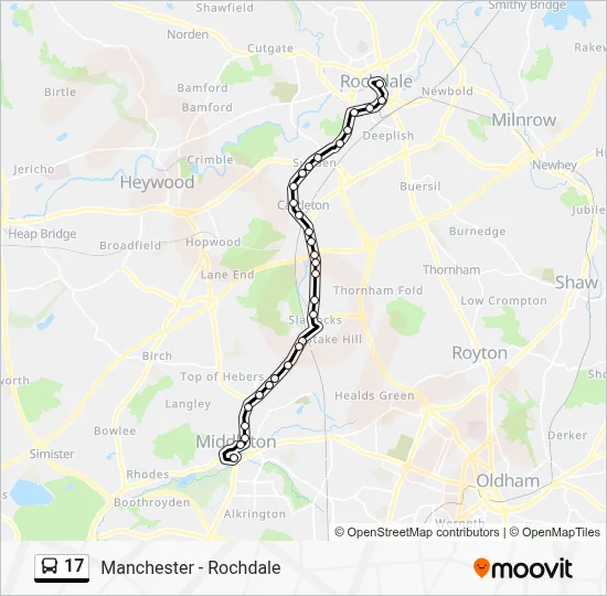 17 Route: Schedules, Stops & Maps - Middleton Bus Station (Updated)