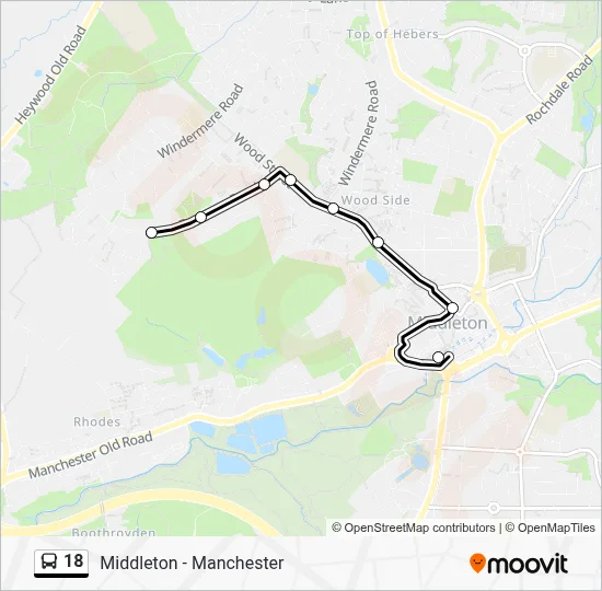 18 Route: Schedules, Stops & Maps - Middleton Bus Station (Updated)