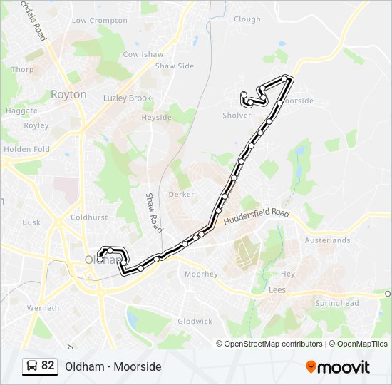 82 Bus Line Map