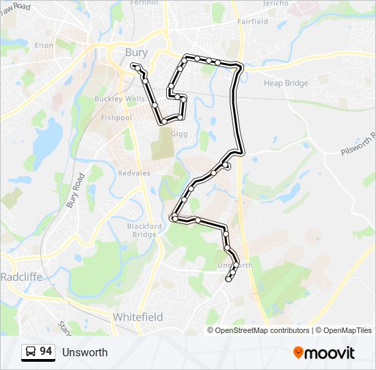 94 Route: Schedules, Stops & Maps - Unsworth (Updated)