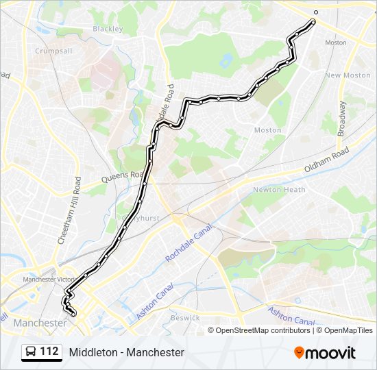 112 Bus Line Map
