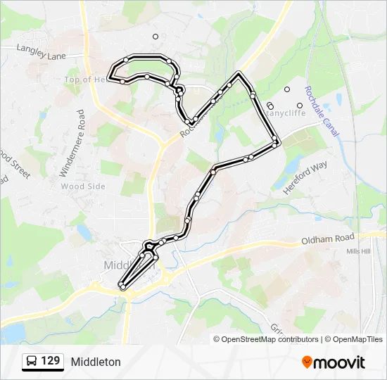 129 Route: Schedules, Stops & Maps - Middleton Bus Station (Updated)