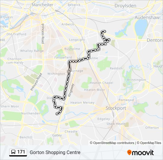 171 Bus Line Map