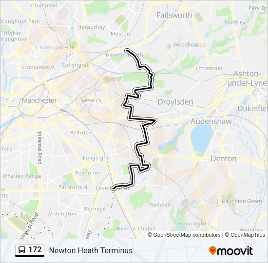 172 Bus Line Map