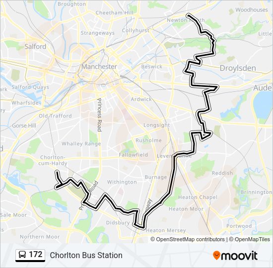172 Bus Line Map