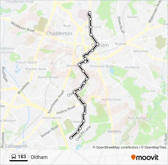 183 Route: Schedules, Stops & Maps - Laburnum Road (Updated)