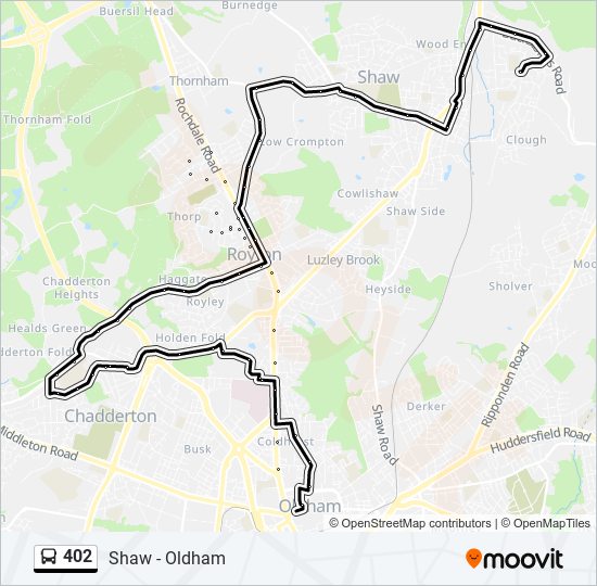 402 bus Line Map