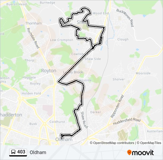 403 Bus Line Map