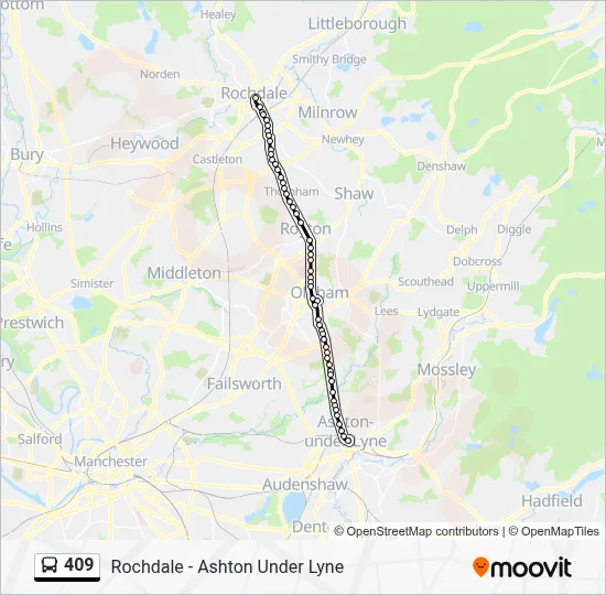 409 Bus Schedule.pdf 409 Route: Schedules, Stops & Maps - Rochdale Interchange (Updated)