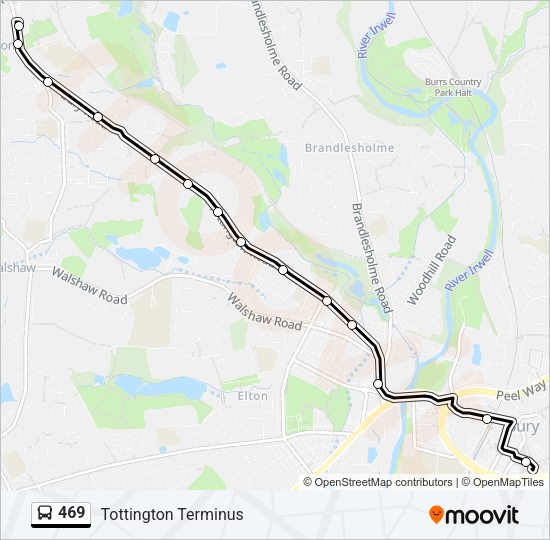 469 Bus Line Map