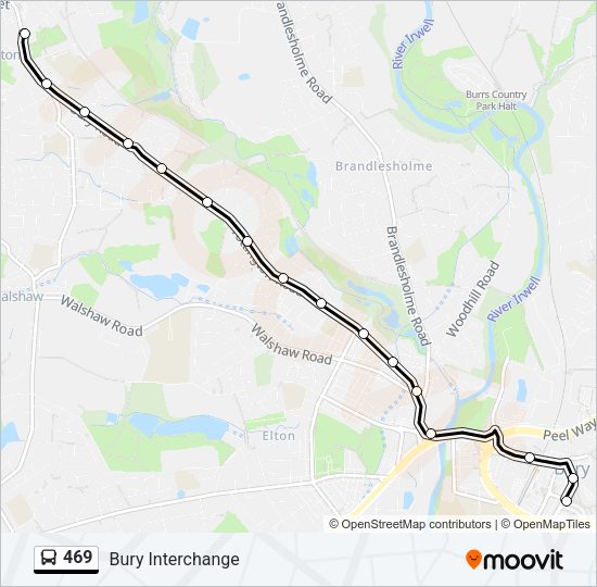 469 Bus Line Map