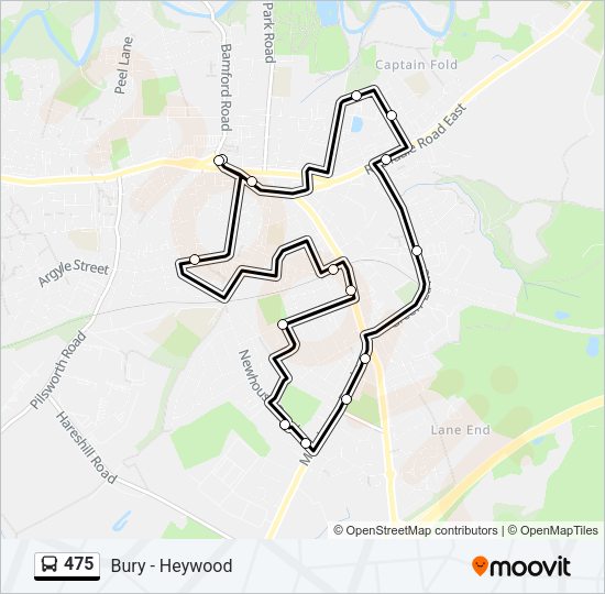 475 Bus Line Map