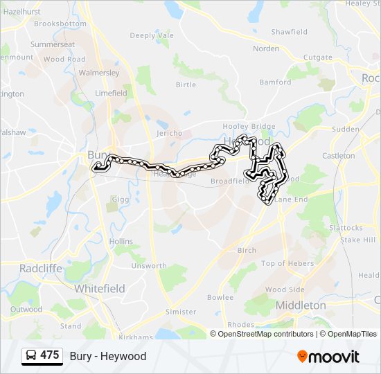 475 Bus Line Map