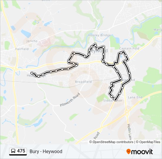 475 Bus Line Map