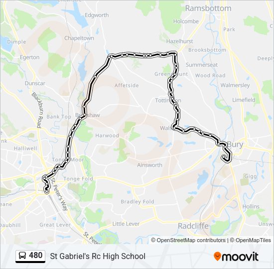 480 Bus Line Map
