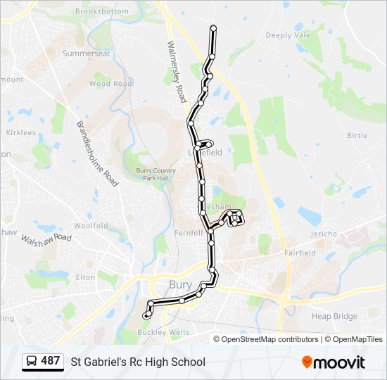 487 Route: Schedules, Stops & Maps - St Gabriel's Rc High School (Updated)