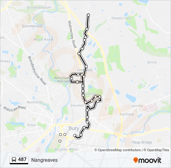 487 Route: Schedules, Stops & Maps - Nangreaves (Updated)