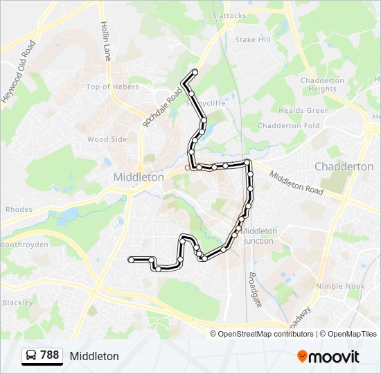 788 Bus Line Map