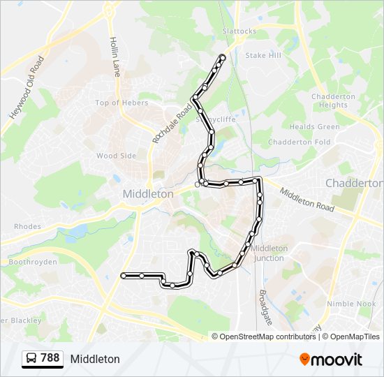 788 Bus Line Map