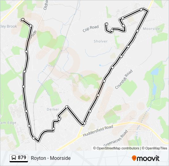 879 Bus Line Map