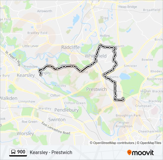 900 Bus Line Map