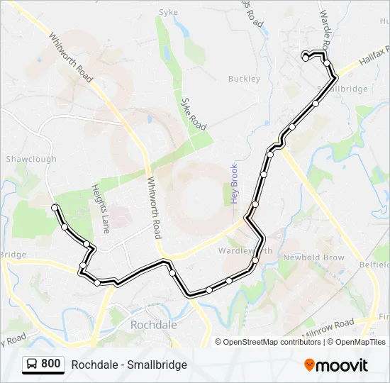 800 Bus Line Map