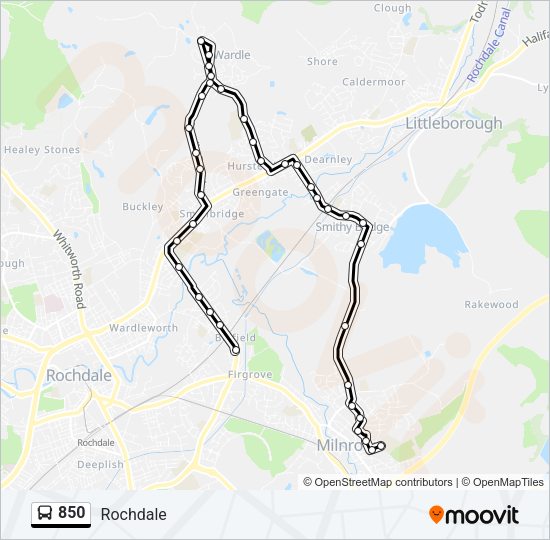 850  Line Map