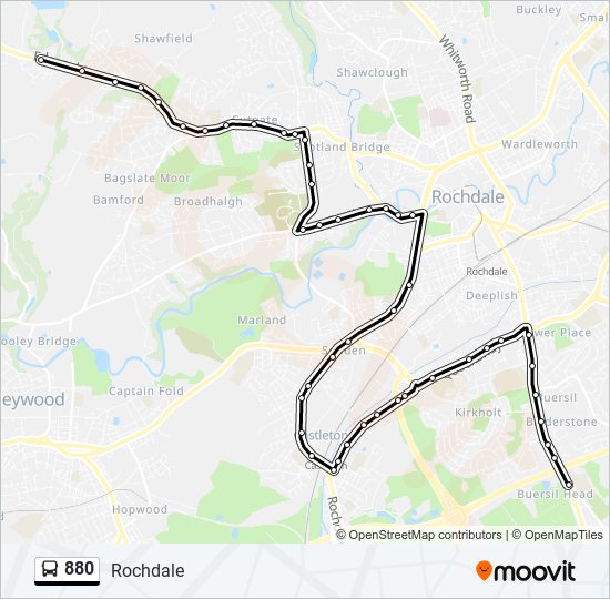 880 Route: Schedules, Stops & Maps - Buersil Head (Updated)