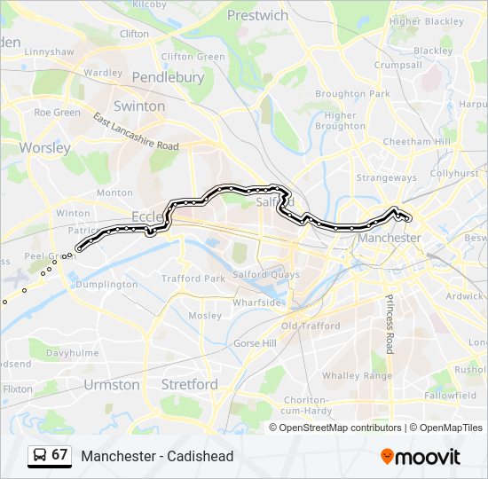 67 Route: Schedules, Stops & Maps - Shudehill (Updated)