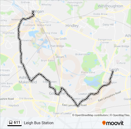 611  Line Map