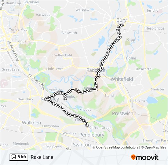 966 Bus Line Map