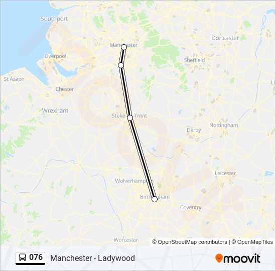 076 bus Line Map