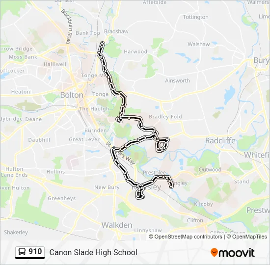 910 Route: Schedules, Stops & Maps - Canon Slade High School (Updated)
