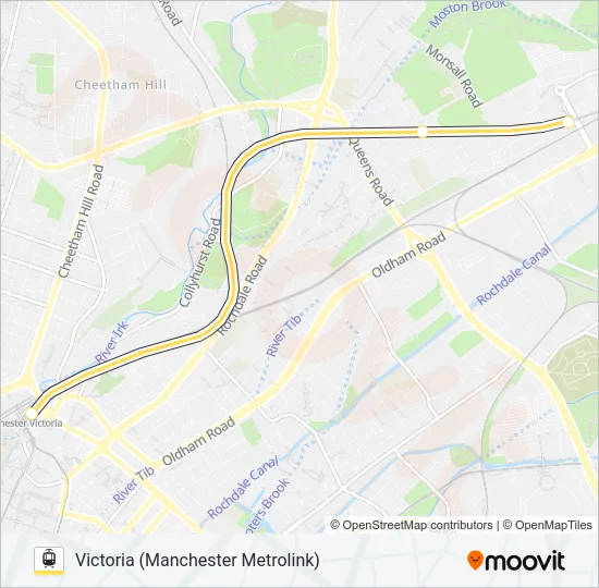 REPLACEMENT BUS 2 Light Rail Line Map