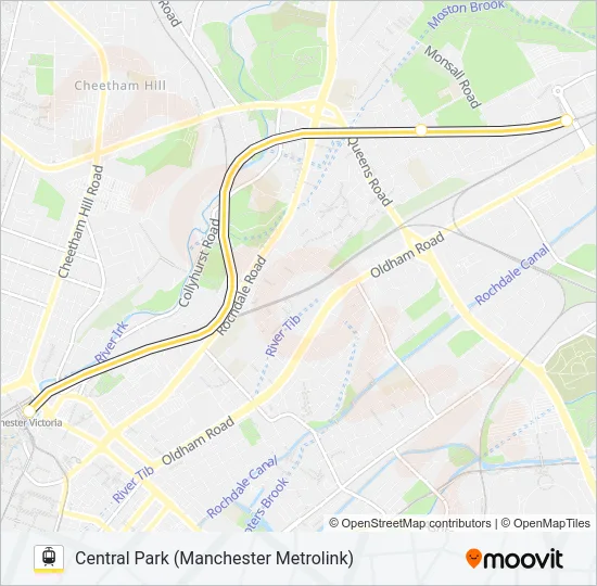 REPLACEMENT BUS 2 Light Rail Line Map