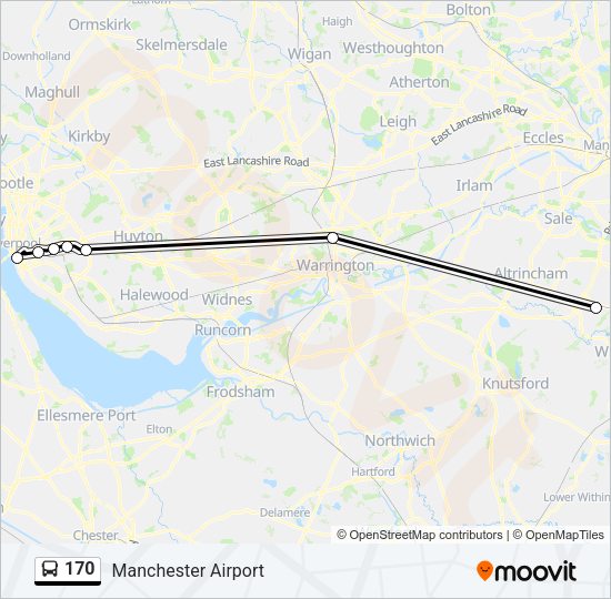 170 Bus Line Map